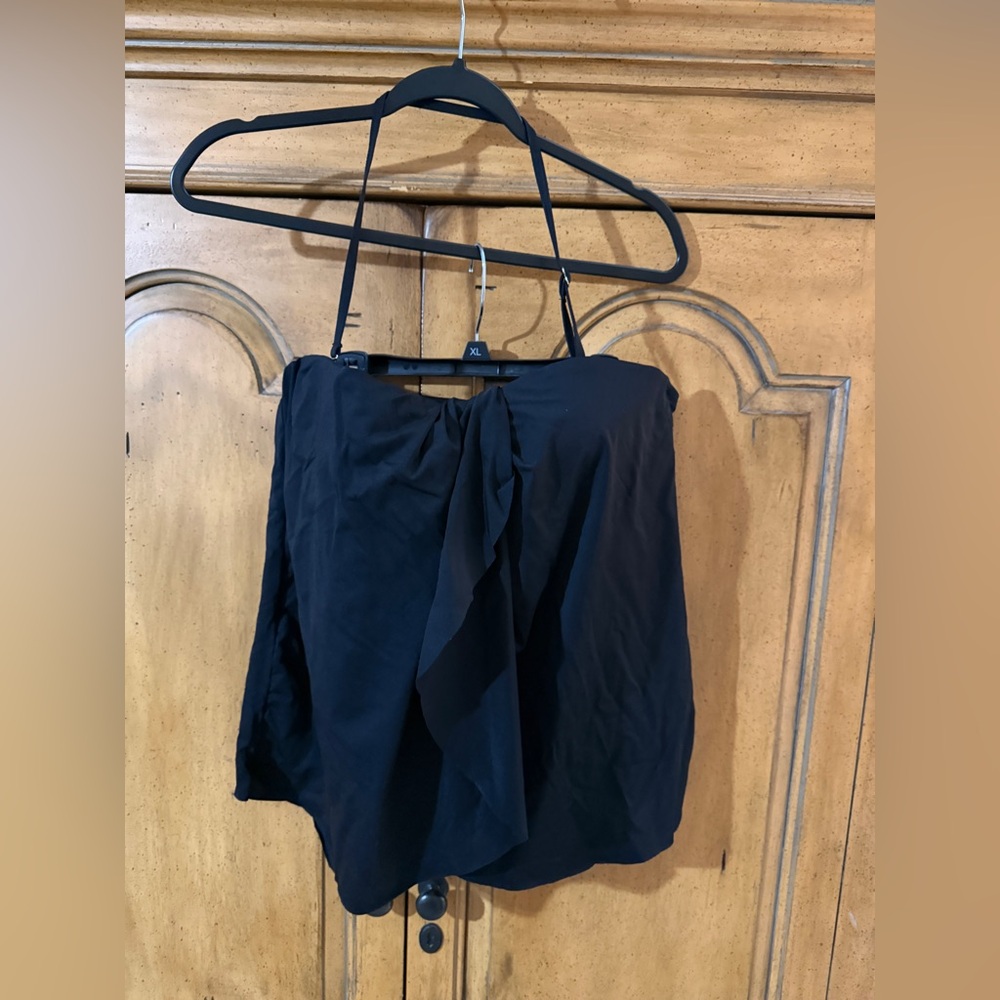 Black Bandeau Tankini - XL